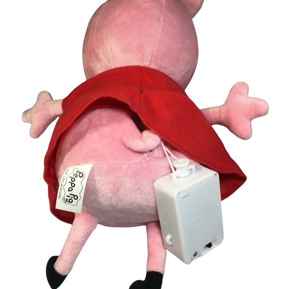 Peppa Pig Talking Plush Doll Hug & Oink Pink Stuffed Animal by ABD 12" - Picture 6 of 7